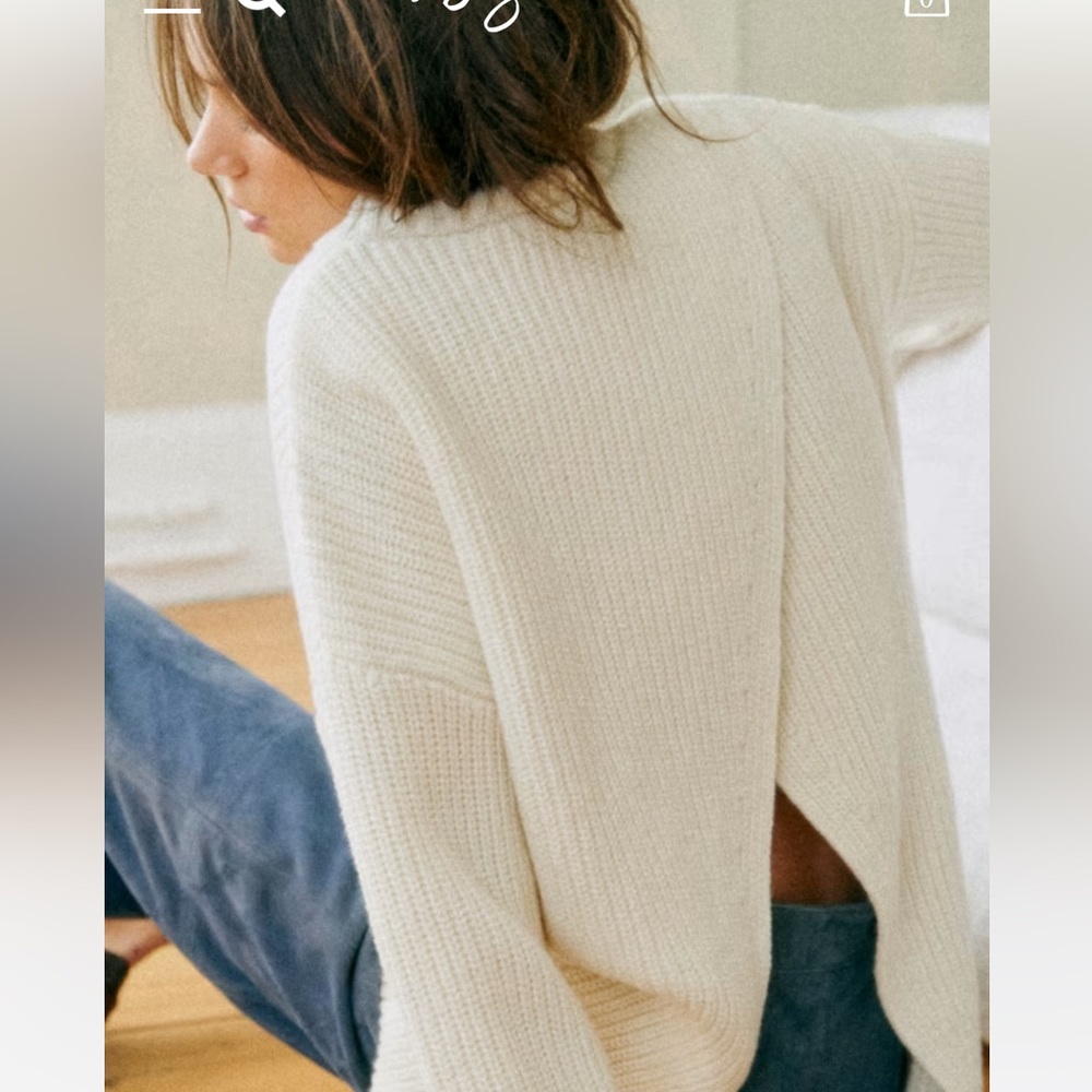 Sezane Cream Sweater